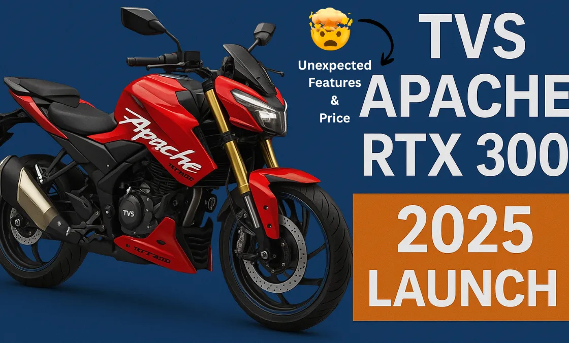 TVS Apache RTX 300 2025 Launch: Price & Power Revealed — But One Hidden Detail Changes Everything!