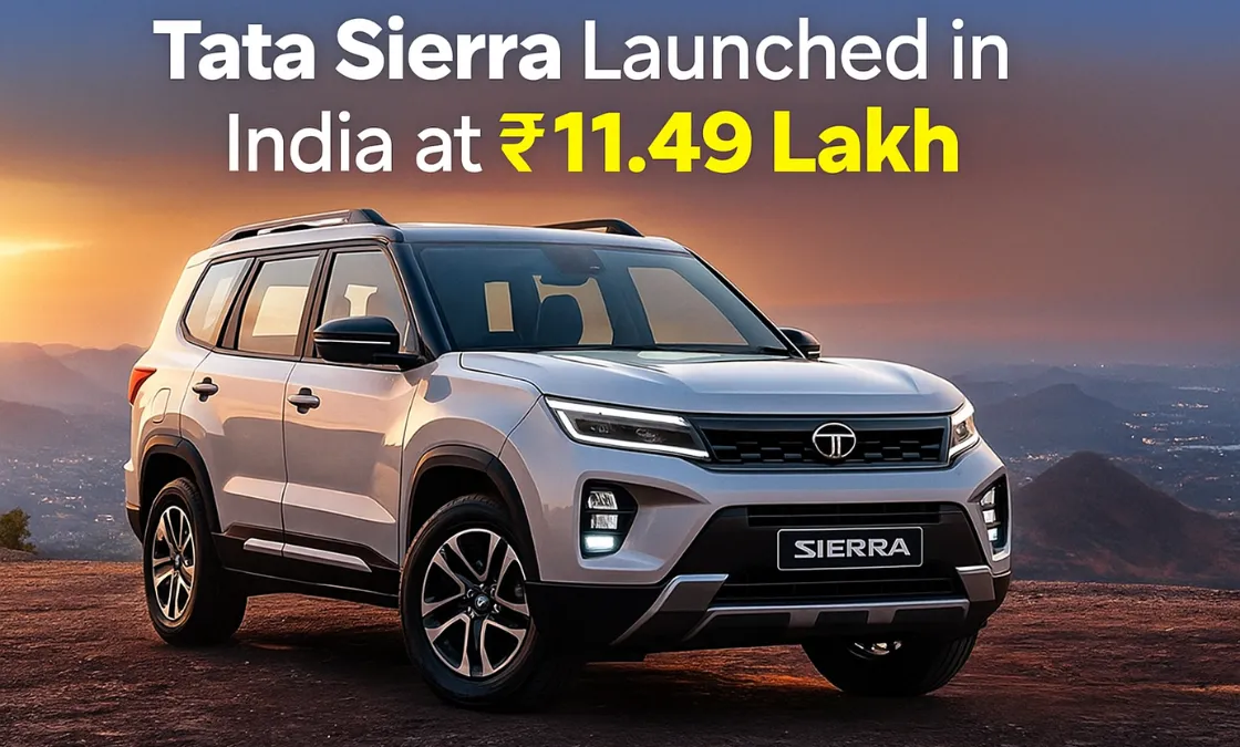 Tata Sierra Launched in India at 11.49 Lakh